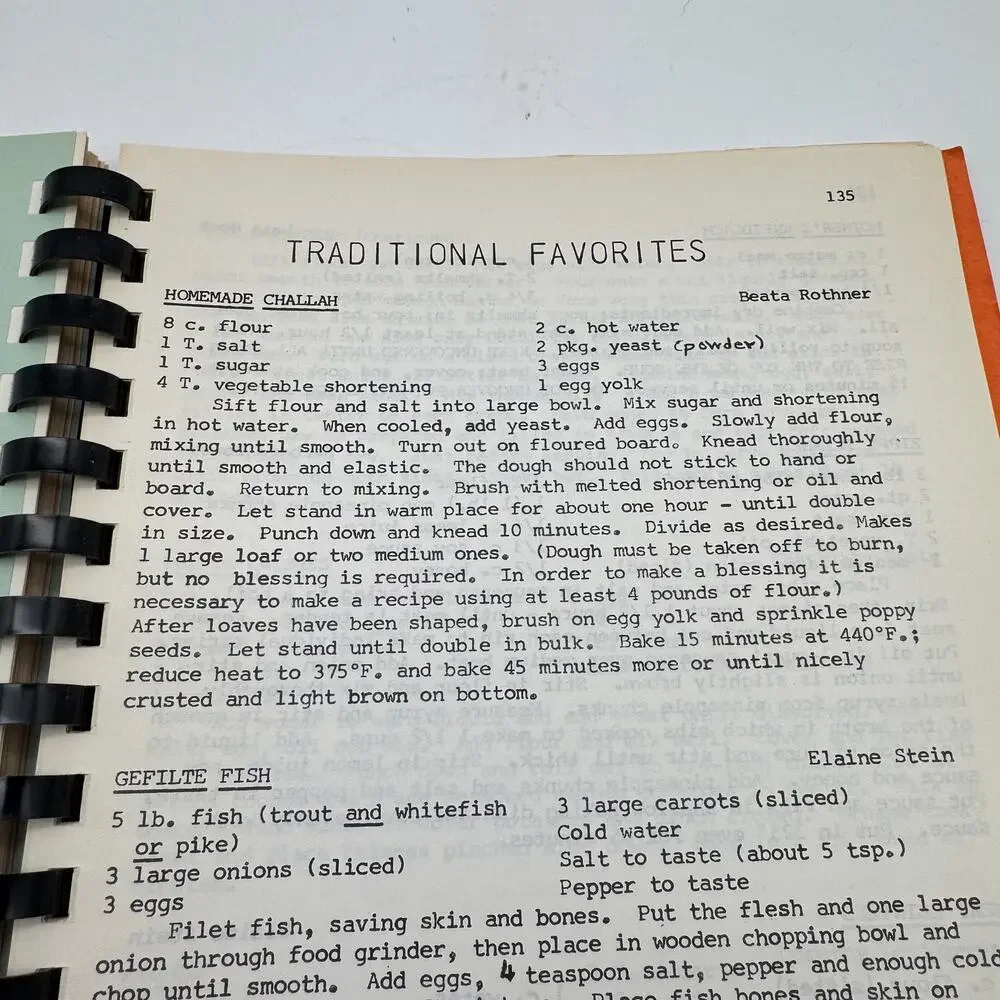 Vintage Kosher Cookbook Galila Chapter Mizrachi Women's Organization 1970